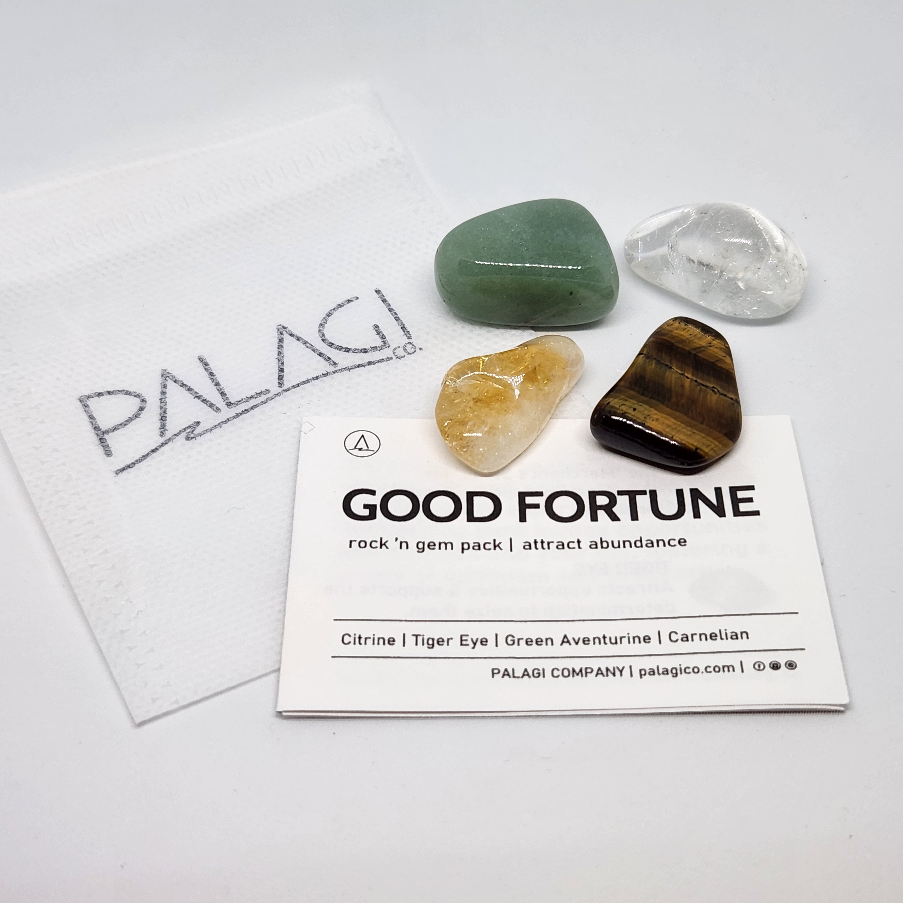 Good Fortune Rocks Rock, Gems and Crystal pack promoting good fortune | Palagi Company