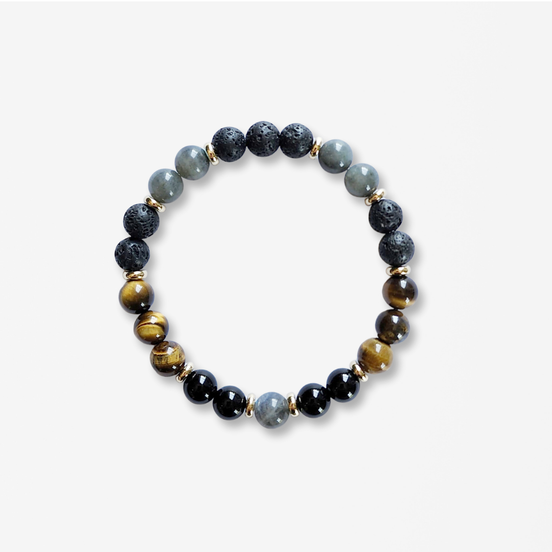 Amethyst Lava Stone Strength Protection Comfort Gemstone Bracelet 6mm Beads  - Etsy